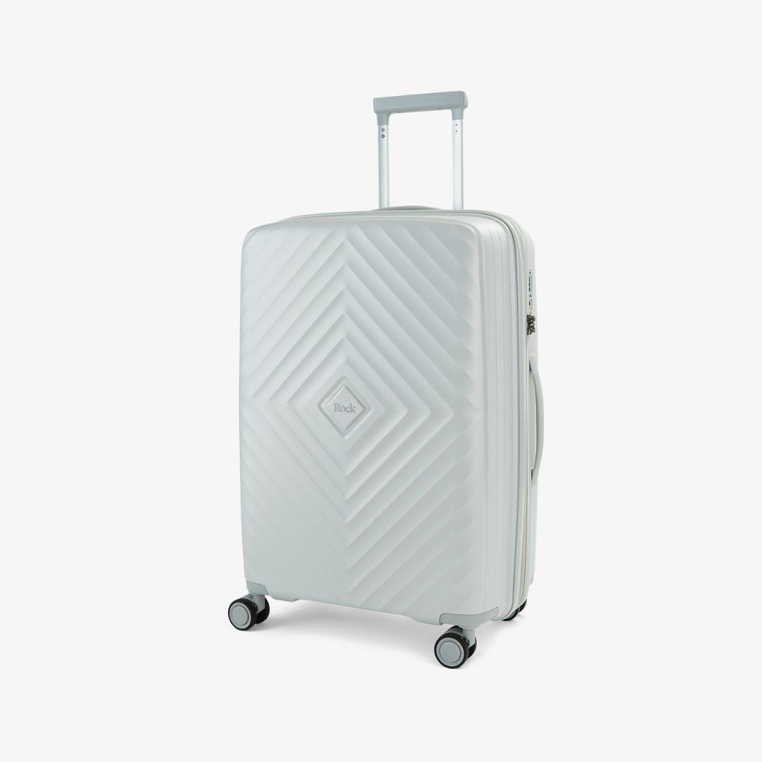 Infinity Medium Suitcase in Pearl Grey