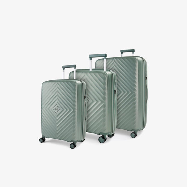 Infinity Set of 3 Suitcases in Sage Green