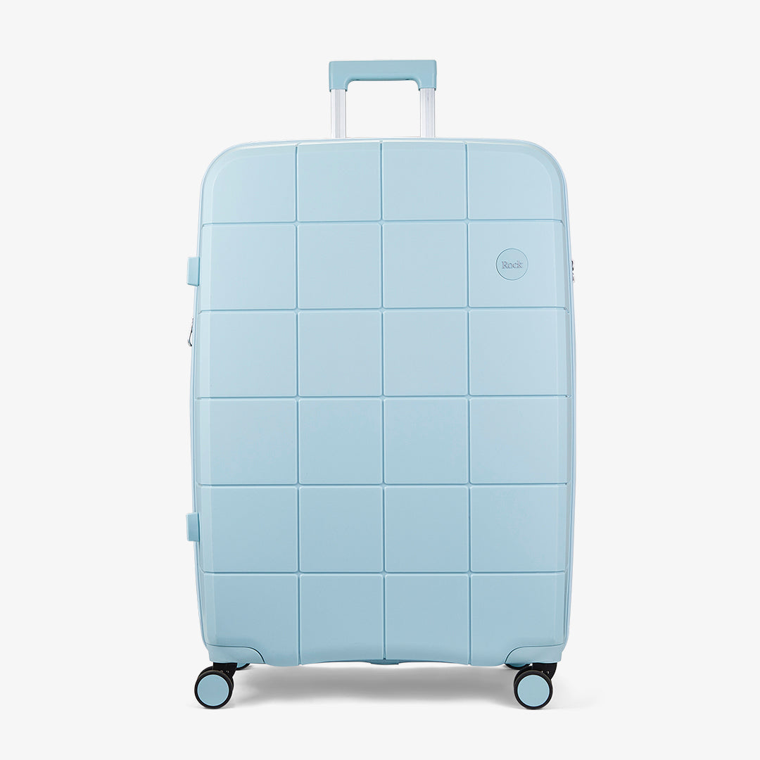 Pixel Set of 3 Suitcase in Pastel Blue