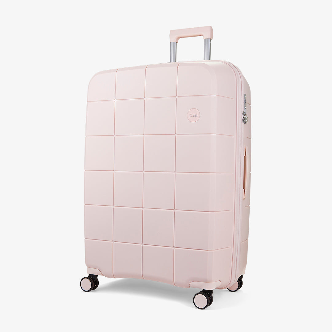Large pink suitcase sales