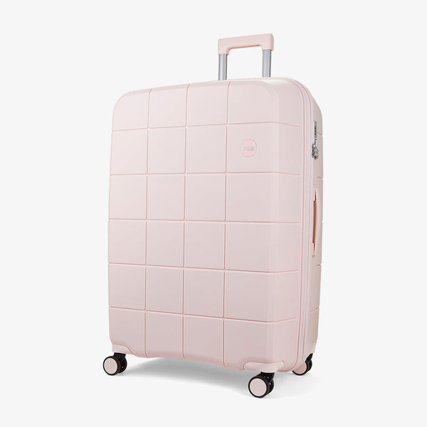 Pixel Large Suitcase Pastel Pink Rock Luggage