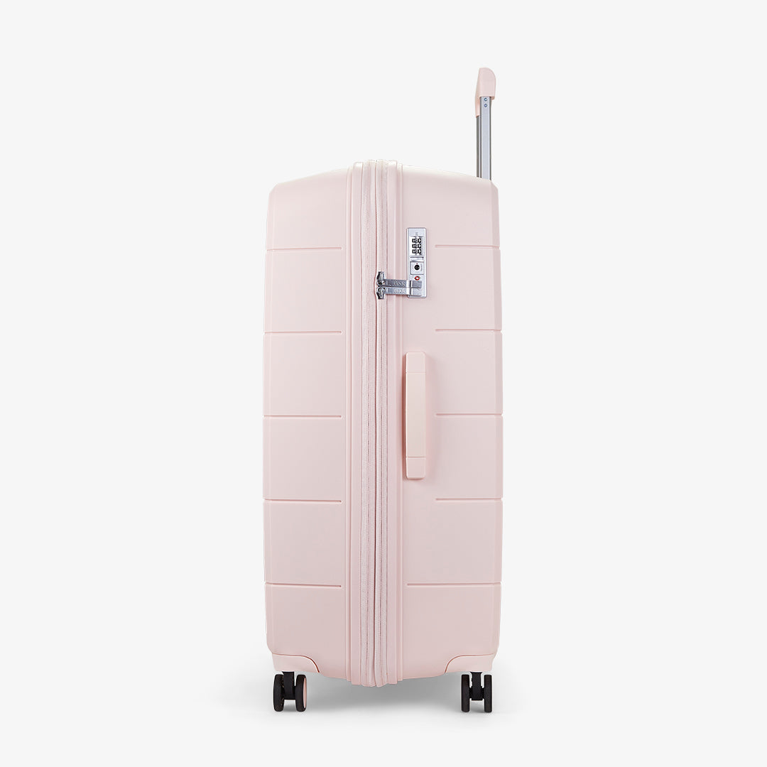 Pixel Large Suitcase in Pastel Pink
