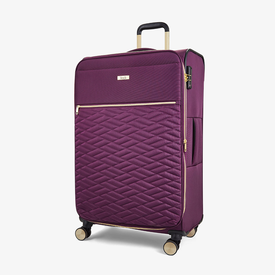 It quilted suitcase large top