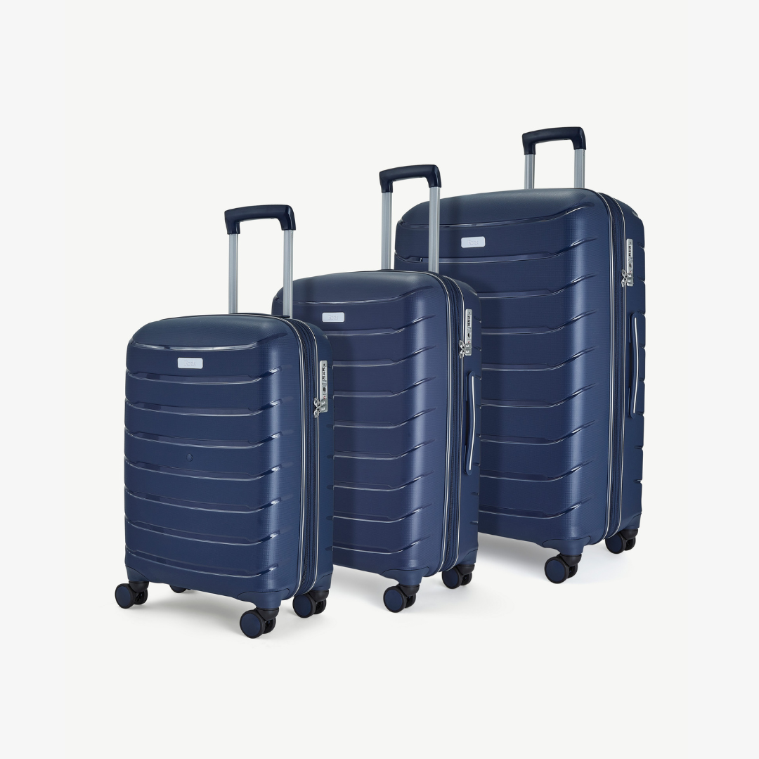 Prime Set of 3 Suitcases in Navy