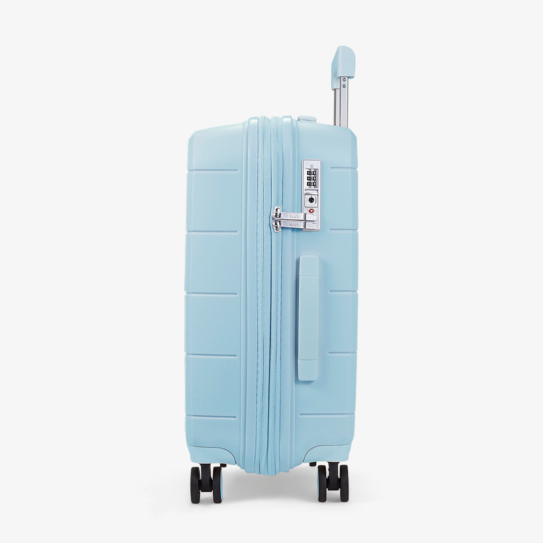 Pixel Small Suitcase in Pastel Blue