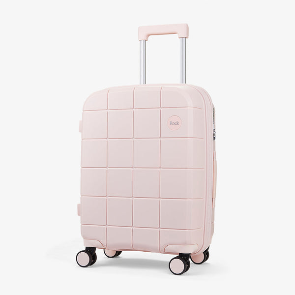 Pixel Small Suitcase in Pastel Pink