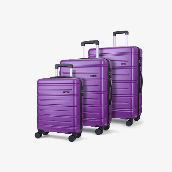 Lisbon Set of 3 Suitcases in Purple