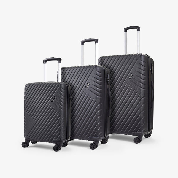 Santiago Set of 3 Suitcases in Black