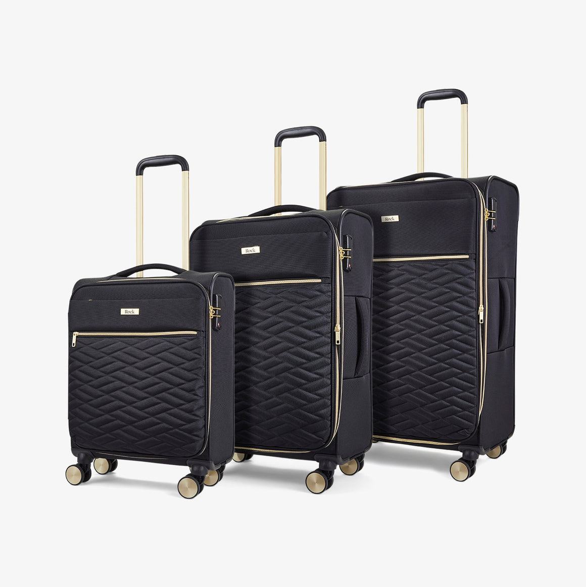 Sloane Set of 3 Suitcase in Black