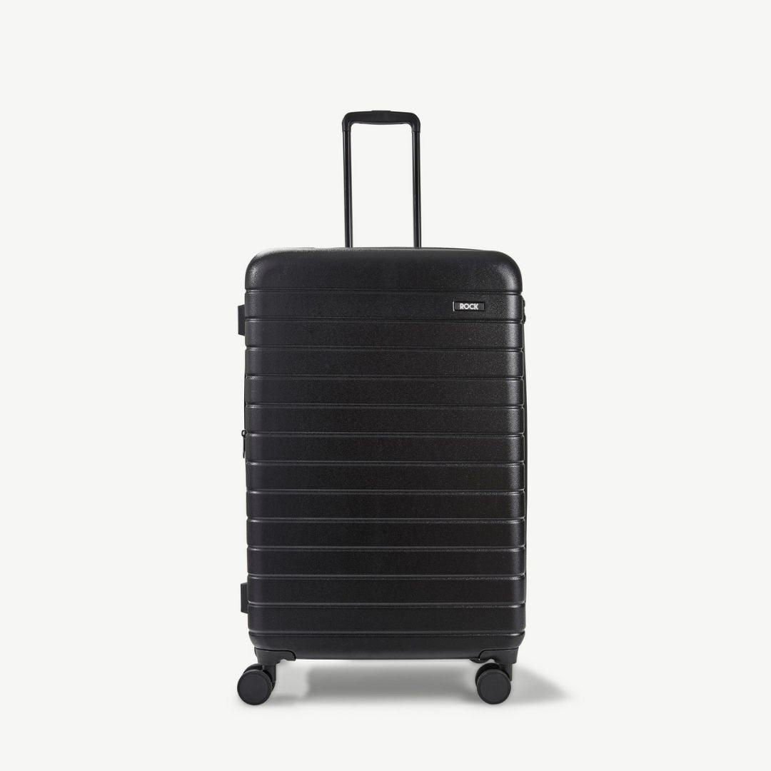 Novo Set of 3 Suitcases | Black | Rock Luggage