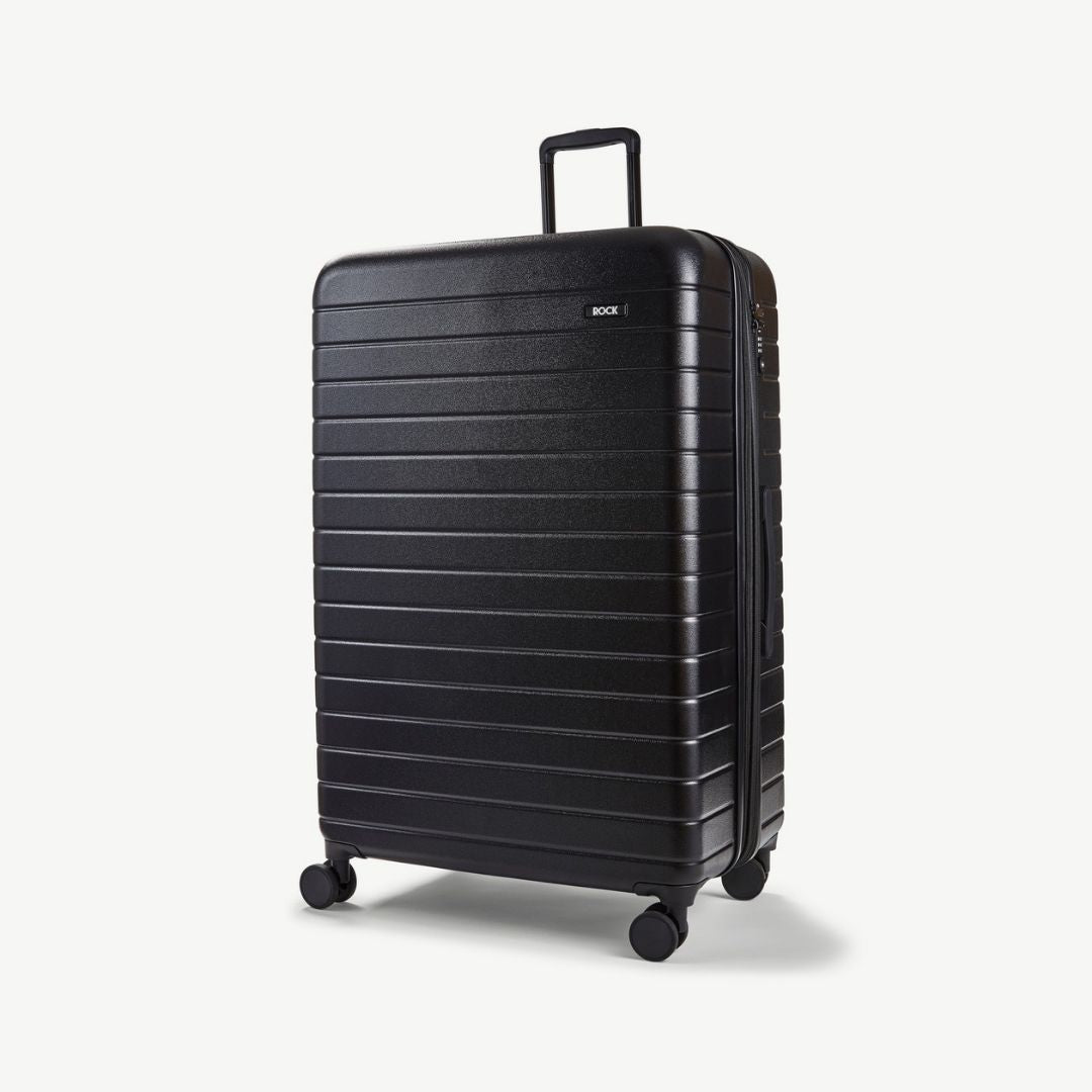Novo Extra Large Suitcase | Black | Rock Luggage