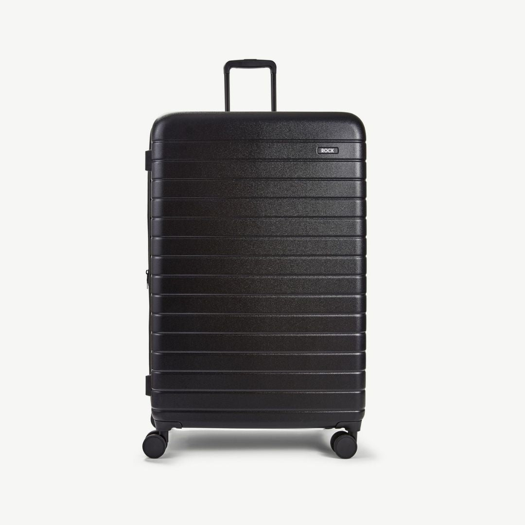 Novo Extra Large Suitcase | Black | Rock Luggage